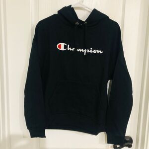 Brand New Champion Powerblend Long Sleeve Black Hoodie‎ For Women Size Small